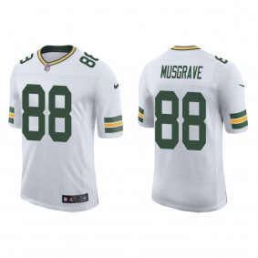 Men's Green Bay Packers Luke Musgrave White 2023 NFL Draft Vapor Limited Jersey