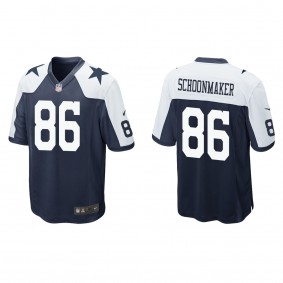 Men's Dallas Cowboys Luke Schoonmaker Navy 2023 NFL Draft Alternate Game Jersey