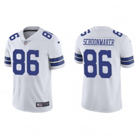 Men's Dallas Cowboys Luke Schoonmaker White 2023 NFL Draft Vapor Limited Jersey