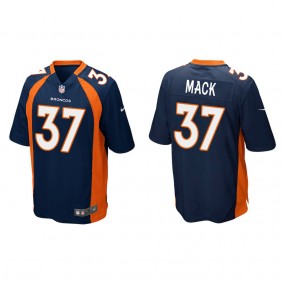 Men's Denver Broncos Marlon Mack Navy Game Jersey