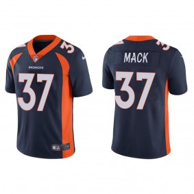 Men's Denver Broncos Marlon Mack Navy Vapor Limited Jersey