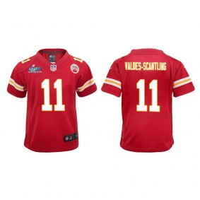 Marquez Valdes-Scantling Youth Kansas City Chiefs Super Bowl LVII Red Game Jersey