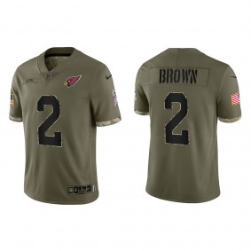 Marquise Brown Arizona Cardinals Olive 2022 Salute To Service Limited Jersey