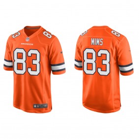 Men's Denver Broncos Marvin Mims Orange 2023 NFL Draft Alternate Game Jersey