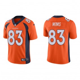 Men's Denver Broncos Marvin Mims Orange 2023 NFL Draft Vapor Limited Jersey