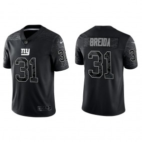 Matt Breida New York Giants Black Reflective Limited Jersey