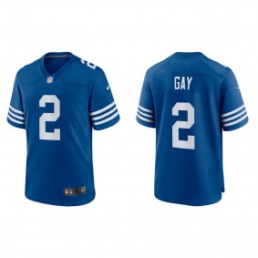 Men's Matt Gay Indianapolis Colts Royal Alternate Game Jersey