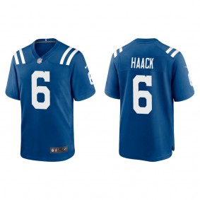 Men's Indianapolis Colts Matt Haack Royal Game Jersey
