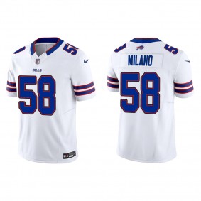 Men's Buffalo Bills Matt Milano White Vapor F.U.S.E. Limited Jersey