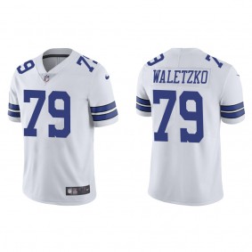 Men's Dallas Cowboys Matt Waletzko White Vapor Limited Jersey