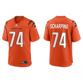Men's Cincinnati Bengals Max Scharping Orange Game Jersey