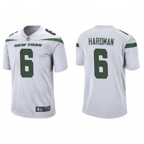 Men's Mecole Hardman New York Jets White Game Jersey