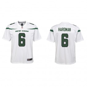 Youth New York Jets Mecole Hardman White Game Jersey