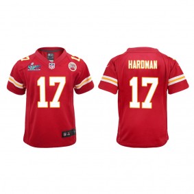 Mecole Hardman Youth Kansas City Chiefs Super Bowl LVII Red Game Jersey