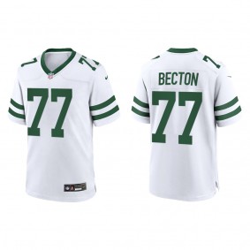 Mekhi Becton Men's New York Jets White Legacy Game Jersey