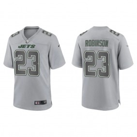 Men's New York Jets James Robinson Gray Atmosphere Fashion Game Jersey