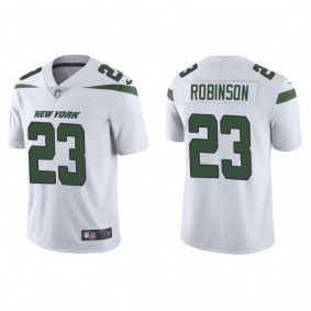 Men's New York Jets James Robinson White Vapor Limited Jersey