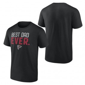 Men's Atlanta Falcons Fanatics Branded Black Best Dad Ever Team T-Shirt