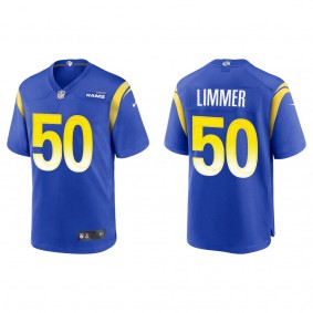 Men's Beaux Limmer Los Angeles Rams Royal Game Jersey