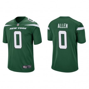 Men's Braelon Allen New York Jets Green Game Jersey