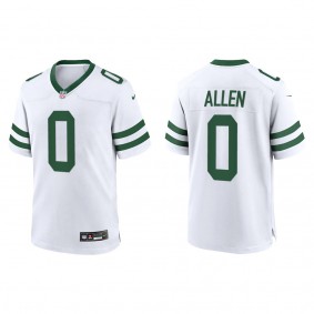 Men's Braelon Allen New York Jets White Legacy Game Jersey