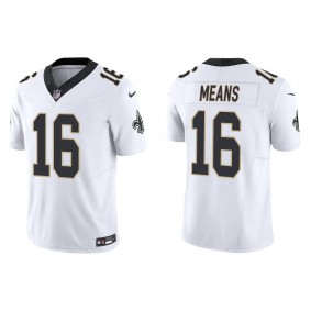 Men's Bub Means New Orleans Saints White Vapor F.U.S.E. Limited Jersey