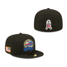 Men's Buffalo Bills Black 2022 Salute To Service 59FIFTY Fitted Hat