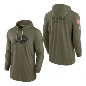 Men's Buffalo Bills Olive 2022 Salute to Service Tonal Pullover Hoodie