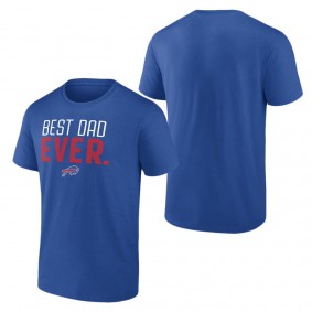 Men's Buffalo Bills Fanatics Branded Royal Best Dad Ever Team T-Shirt
