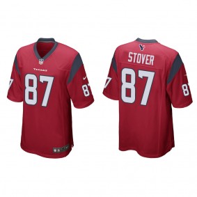 Men's Cade Stover Houston Texans Red Game Jersey