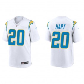 Men's Cam Hart Los Angeles Chargers White Game Jersey