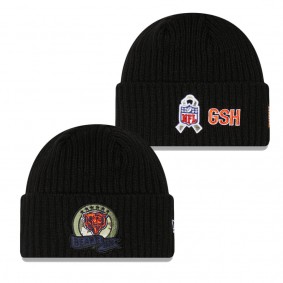 Men's Chicago Bears Black Salute To Service Knit Hat