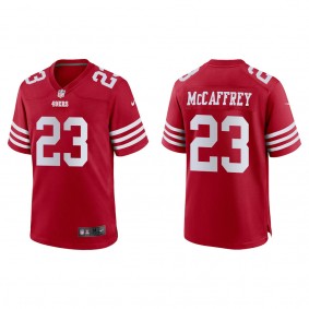 Men's San Francisco 49ers Christian McCaffrey Scarlet Game Jersey