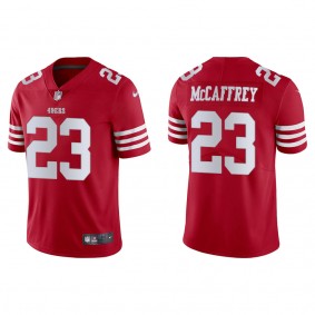 Men's San Francisco 49ers Christian McCaffrey Scarlet Vapor Limited Jersey