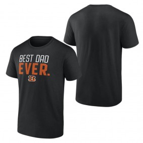 Men's Cincinnati Bengals Fanatics Branded Black Best Dad Ever Team T-Shirt