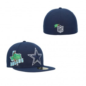 Men's Dallas Cowboys Navy Stateview 59FIFTY Fitted Hat