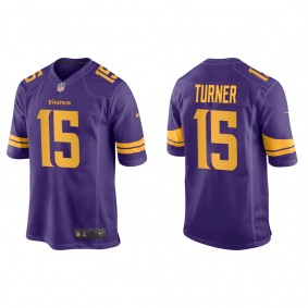 Men's Dallas Turner Minnesota Vikings Purple Alternate Game Jersey