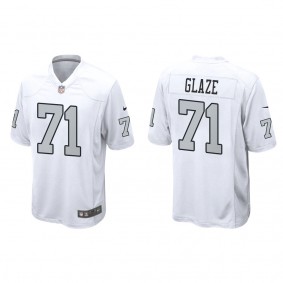 Men's Delmar Glaze Las Vegas Raiders White Alternate Game Jersey