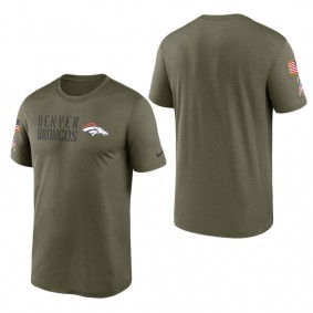 Men's Denver Broncos Olive 2022 Salute to Service Legend Team T-Shirt