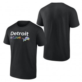 Men's Detroit Lions Fanatics Branded Black City Pride Team T-Shirt