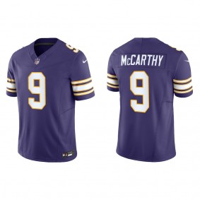 Men's J.J. McCarthy Minnesota Vikings Purple Classic F.U.S.E. Limited Jersey