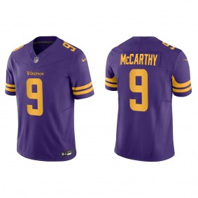 Men's J.J. McCarthy Minnesota Vikings Purple Vapor F.U.S.E. Limited Jersey
