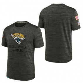 Men's Jacksonville Jaguars Brown 2022 Salute to Service Velocity Team T-Shirt
