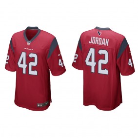 Men's Jawhar Jordan Houston Texans Red Game Jersey