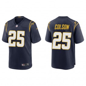 Men's Junior Colson Los Angeles Chargers Navy Alternate Game Jersey