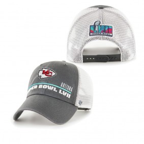 Men's Kansas City Chiefs '47 Charcoal Super Bowl LVII Mesa Clean Up Adjustable Hat