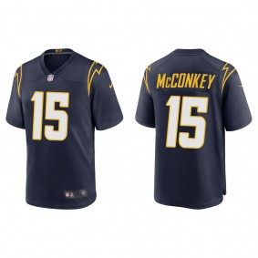 Men's Ladd McConkey Los Angeles Chargers Navy Alternate Game Jersey