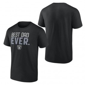 Men's Las Vegas Raiders Fanatics Branded Black Best Dad Ever Team T-Shirt