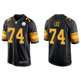 Men's Logan Lee Pittsburgh Steelers Black Alternate Game Jersey