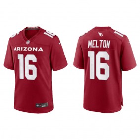 Men's Max Melton Arizona Cardinals Cardinal Game Jersey